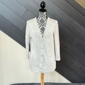 💥Talbots Cream‎ Knit Cardigan with Buttons💥